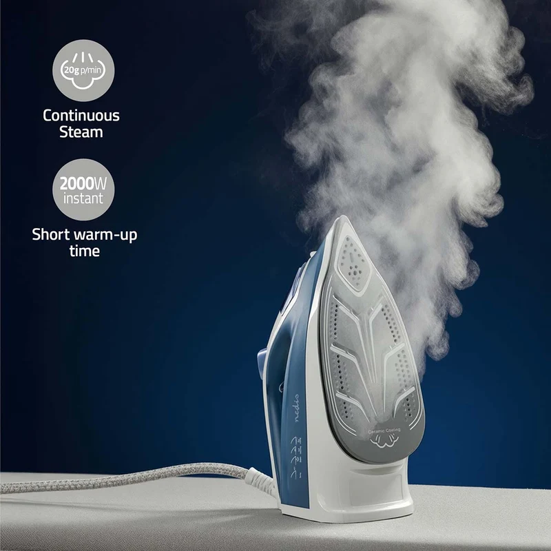 Stoomstrijkijzer 2000W - 20 g/m - Stoomstoot