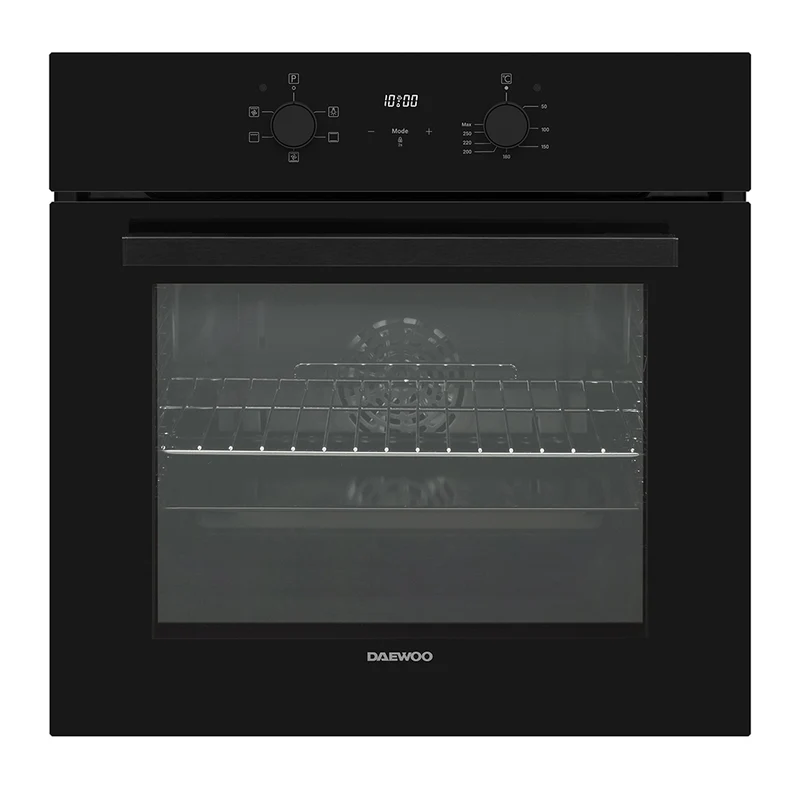 Daewoo BO6CD72GBNL-FR Built-In 65lt. Standard Fan-Assisted Oven, Black