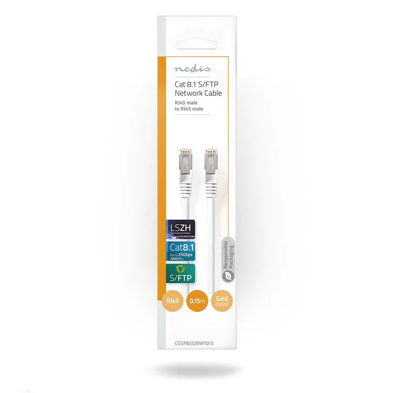 Cat 8.1 Netwerkkabel S/FTP - RJ45 Male - RJ45 Male