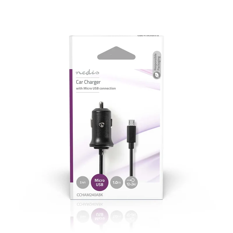 Autolader 12W - 1x 2.4A - Outputs: 1