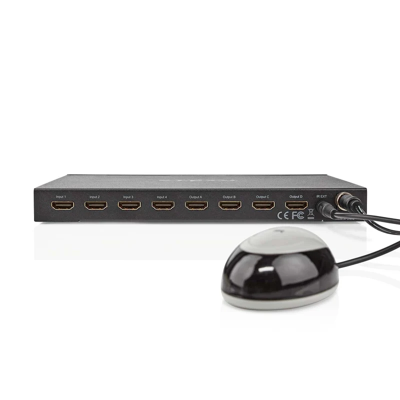 HDMI™ Matrix-Switch 4 x 4-Poorts poort(en) - DC Power / 1x RS232 / 4x HDMI™ Input - 4x HDMI™ Output