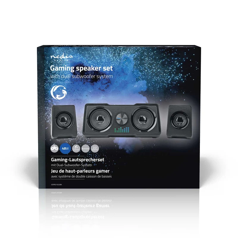 Gaming Speaker Speaker-kanalen: 2.2 - USB Gevoed - 3,5 mm Male