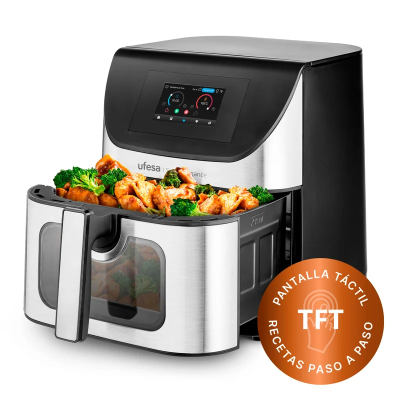 Freidora de aire 7.5L Swan Elegance con pantalla TFT