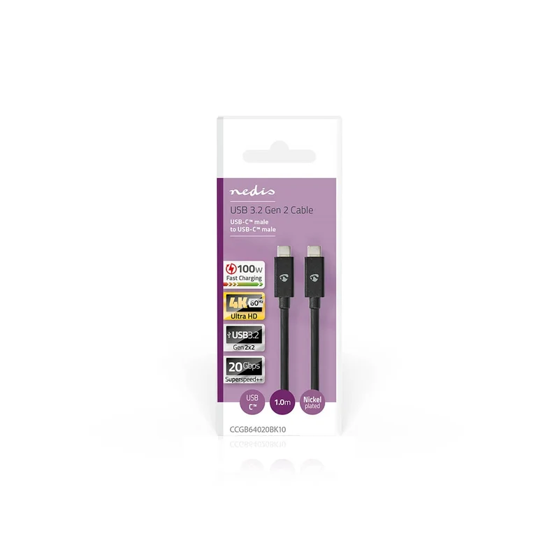 USB-Kabel USB 3.2 Gen 2 - USB-C™ Male - USB-C™ Male