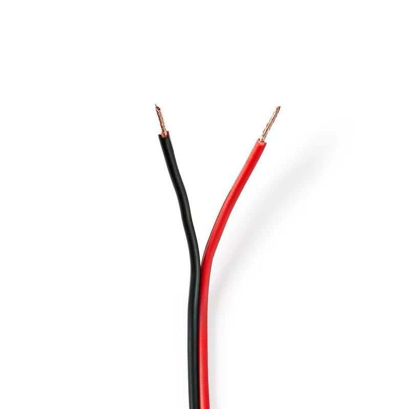 Speaker-Kabel 2 x 0.75 mm² - Koper - Rond