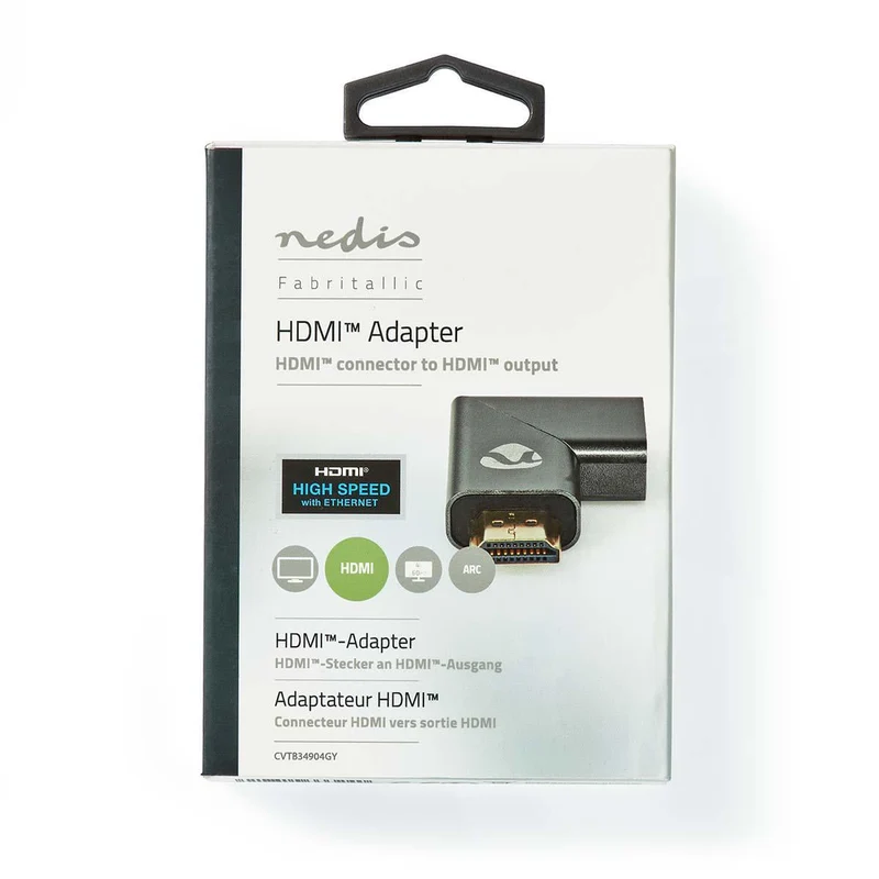 HDMI™-Adapter HDMI™ Connector / HDMI™ Male - HDMI™ Output - Verguld