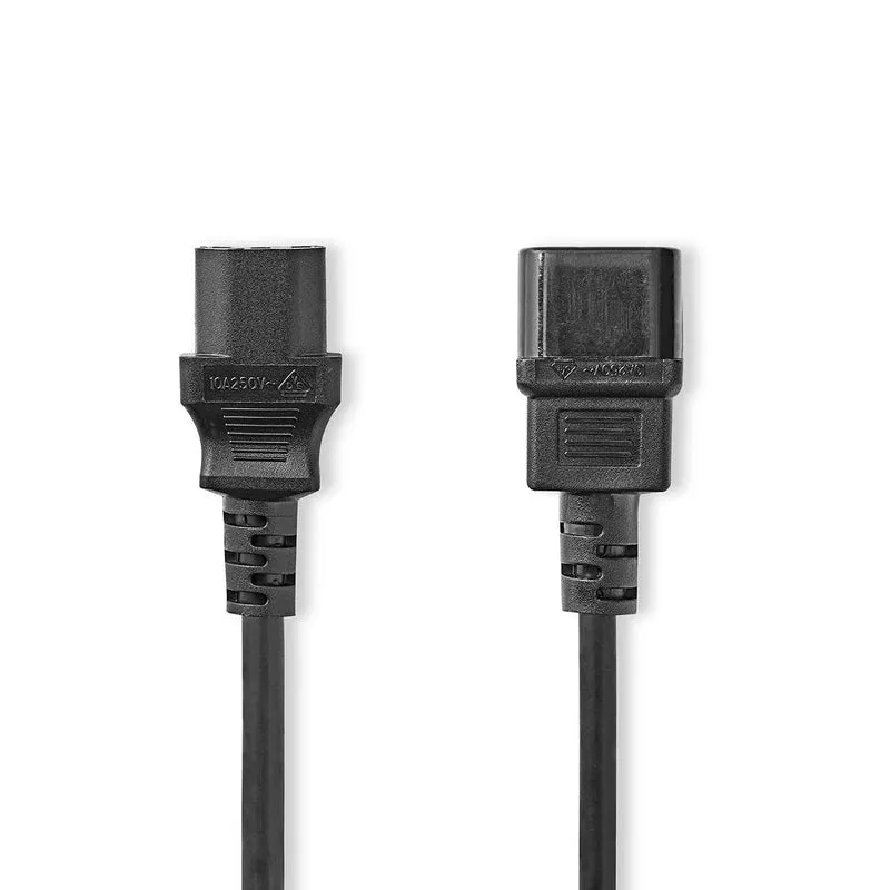 Stroomkabel IEC-320-C14 - IEC-320-C13 - Recht