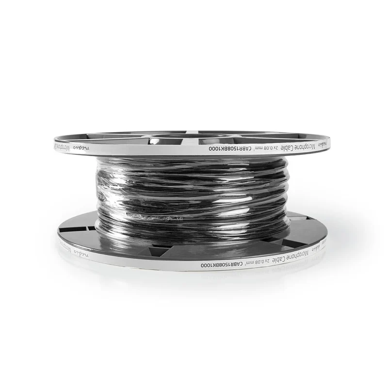 Microfoonkabel 2 x 0.08 mm² - Koper - 100m