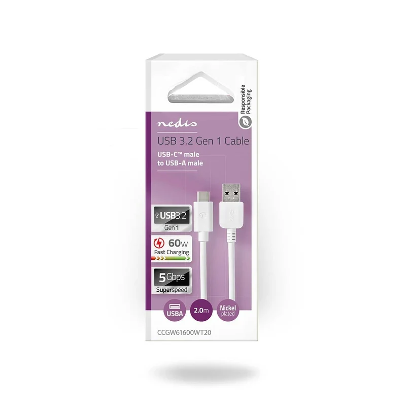 USB-Kabel USB 3.2 Gen 1 - USB-A Male - USB-C™ Male