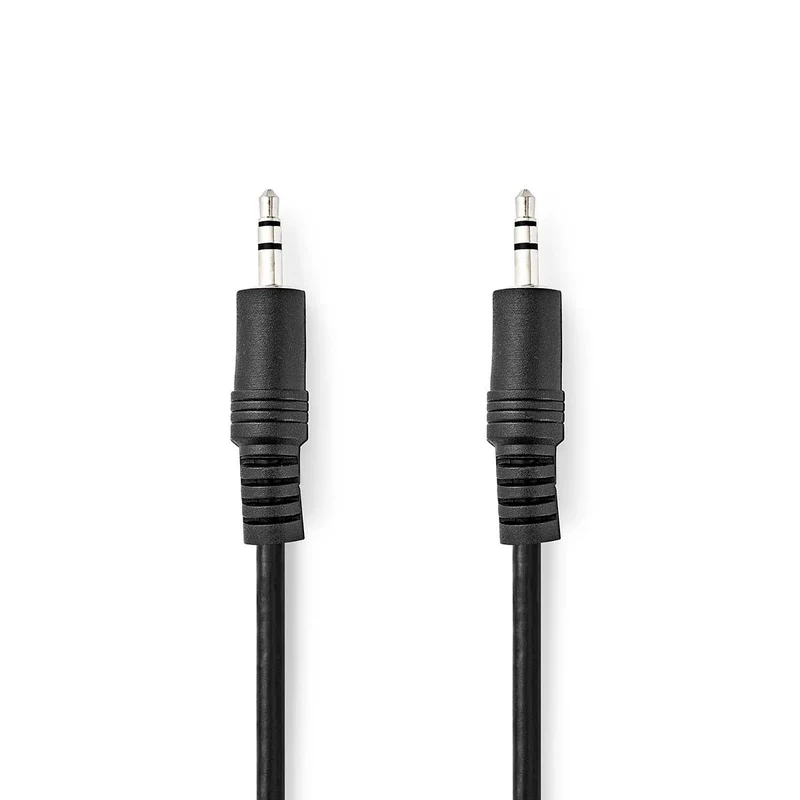 Stereo-Audiokabel 3,5 mm Male - 3,5 mm Male - Vernikkeld