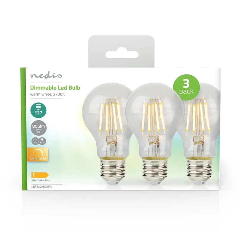 LED-Filamentlamp E27 A60 - 7W - 806 lm
