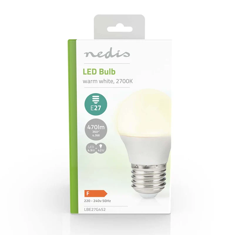 LED-Lamp E27 G45 - 4.9W - 470 lm