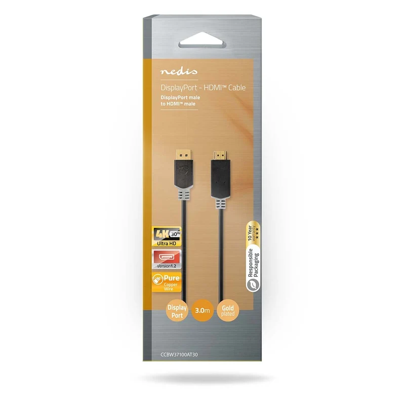 DisplayPort-Kabel DisplayPort Male - HDMI™ Connector - 4K@30Hz