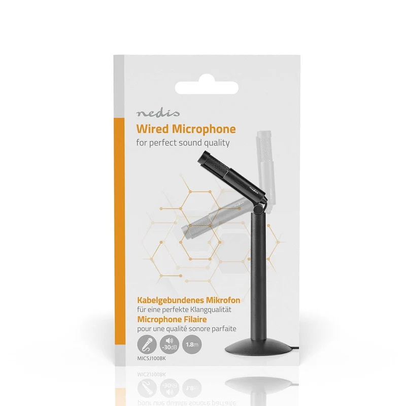 Microfoon Apparaat: Desktop / Notebook / Smartphone / Tablet - Bedraad - 1x 3.5 mm Audio Out