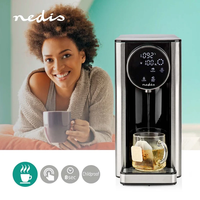 Heetwaterdispenser 2600W - 2.7l - Aluminium / Zwart