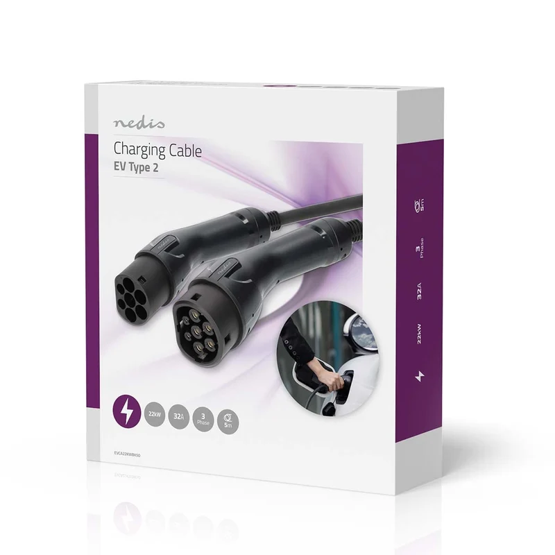 Kabel voor elektrische voertuigen Cable Type 2 - 32.0A - 22000W