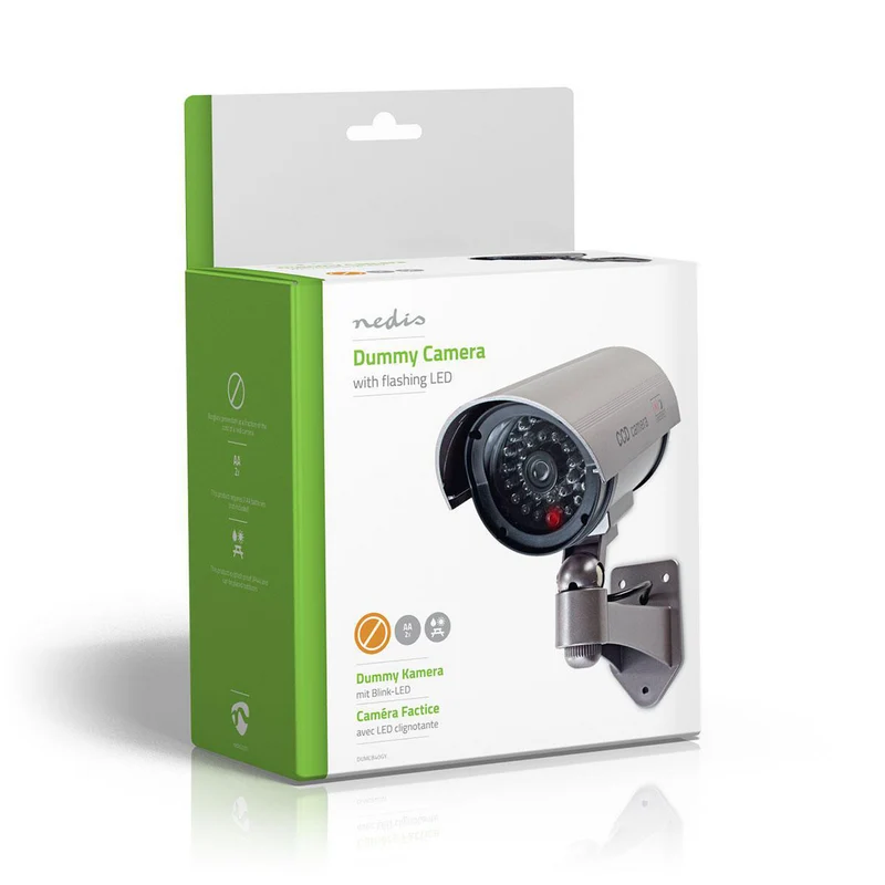 Dummy Beveiligingscamera Bullet - IP44 - Batterij Gevoed