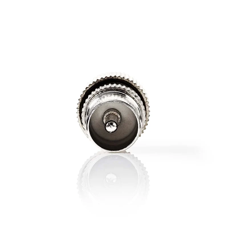 IEC (Coax) Connector Recht - Male - Vernikkeld