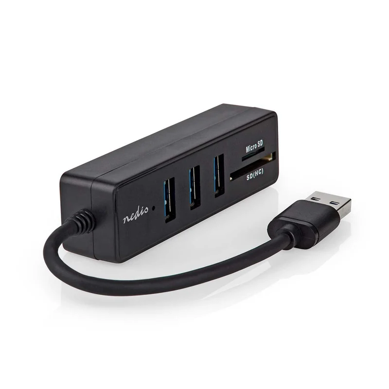 USB-Hub USB-A Male - 3x USB A Female - 5-Poorts poort(en)