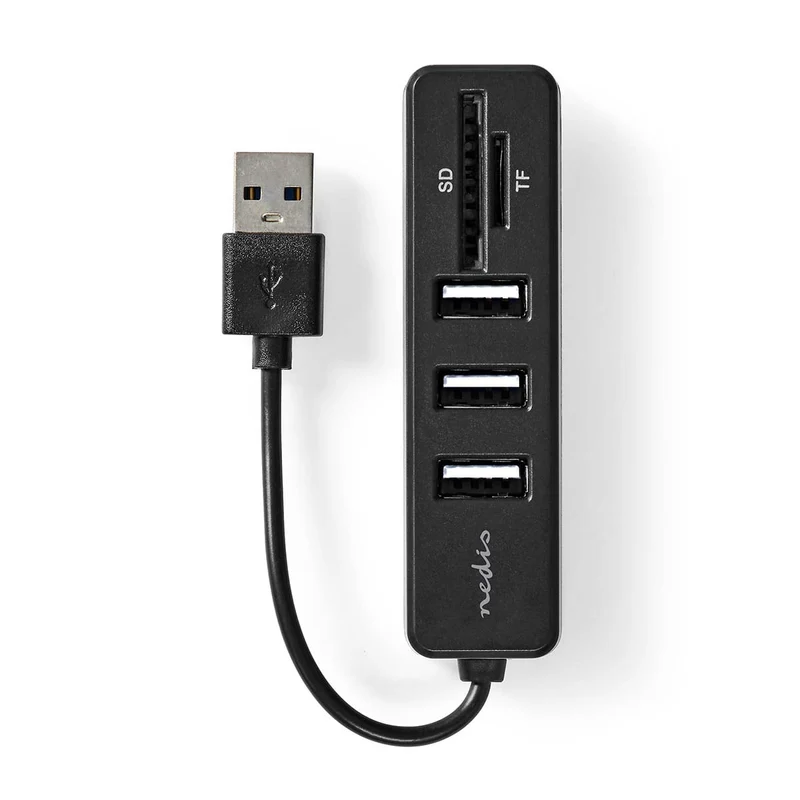 USB-Hub 1x USB-A - 3x USB A Female - 5-Poorts poort(en)