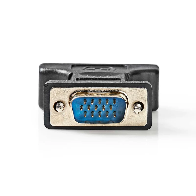 VGA-Adapter VGA Male - DVI-I 24+5-Pins Female - Vernikkeld