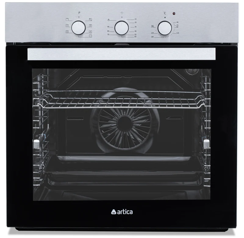 Horno Ártica AHB8204X Multifunción 80 L Inox — Convección + Grill, Clase A