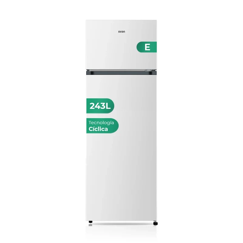 Svan SF165501E | Frigorífico 2 Puertas 165×55 cm 243L Cíclico Clase E