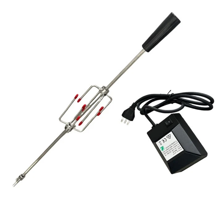 Spiedo Para Parrilla a Gas (76 cm) Ajustable + Motor Kinggrill