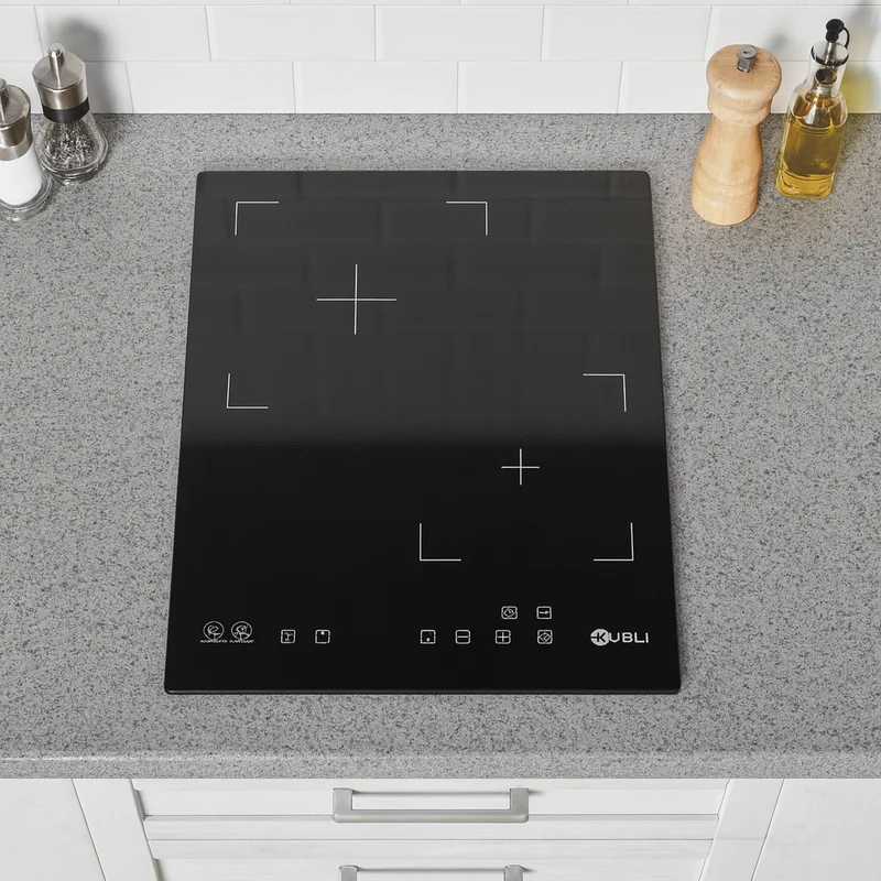 Encimera Vitrocerámica 2 Plus 2 Quemadores 35 cm Kubli
