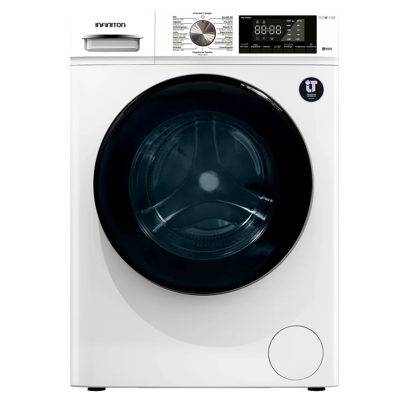 Lavadora Infiniton WM-S94ABL 9 kg 1400 rpm Clase A Vapor Inverter