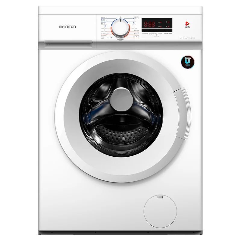 Lavadora Infiniton WM-D84AWT 8kg 1400rpm Clase A Inverter Vapor Care