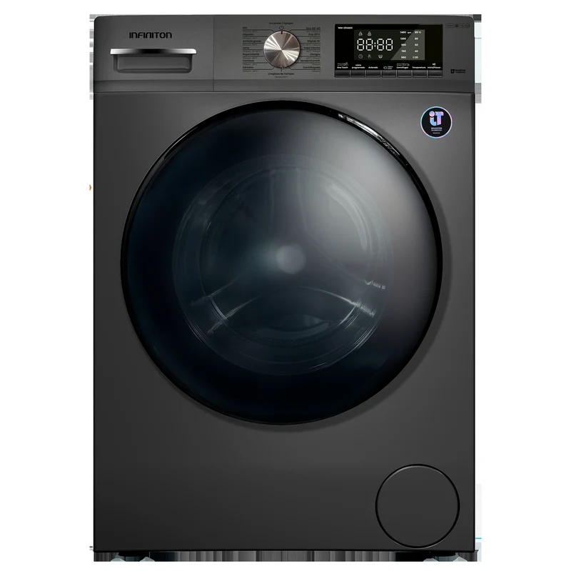 Lavadora Infiniton WM-S94ADX 9kg 1400rpm Clase A Dark Inox Vapor Care