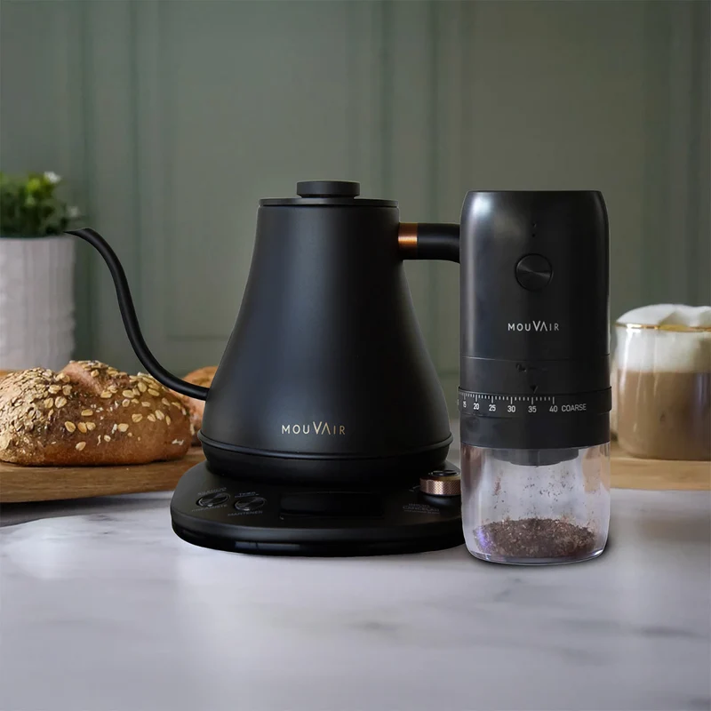 Hervidor Inteligente Swan + Molinillo De Café Mouvair