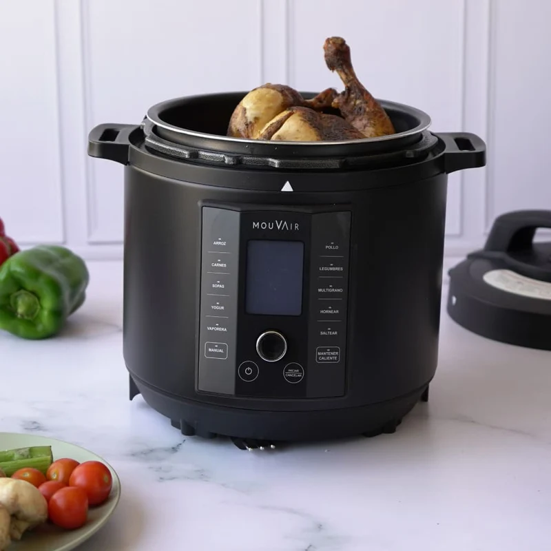 Olla Eléctrica Multifuncional Cook 6 Lts + Recetario Mouvair
