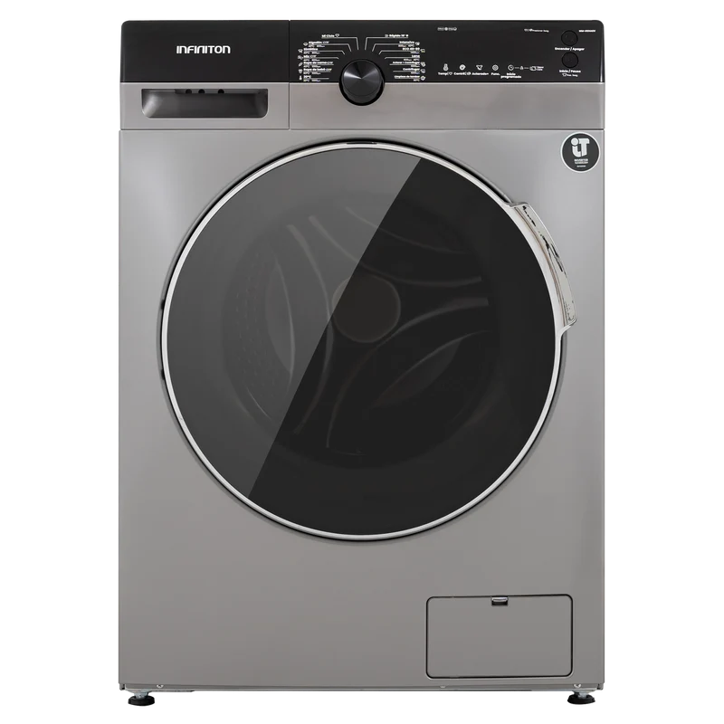 Lavadora Infiniton WM-G124ADX 12kg 1400rpm Clase A Black Inox