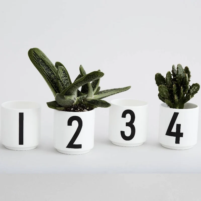 Juego De Tazas De Espresso Design Letters