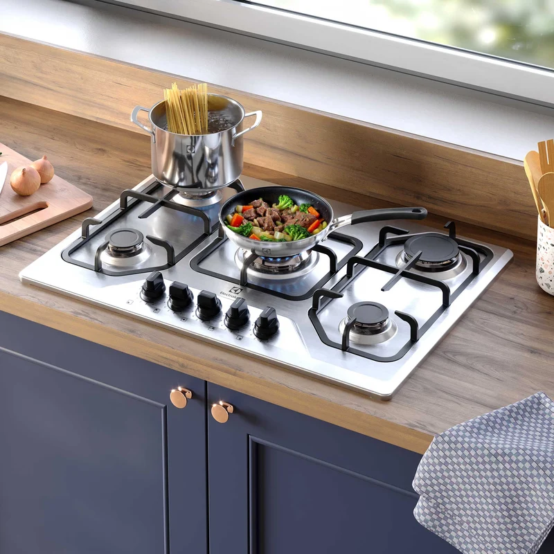 Encimera a Gas 5 Platos Experience Multi Llama KE5XC Electrolux