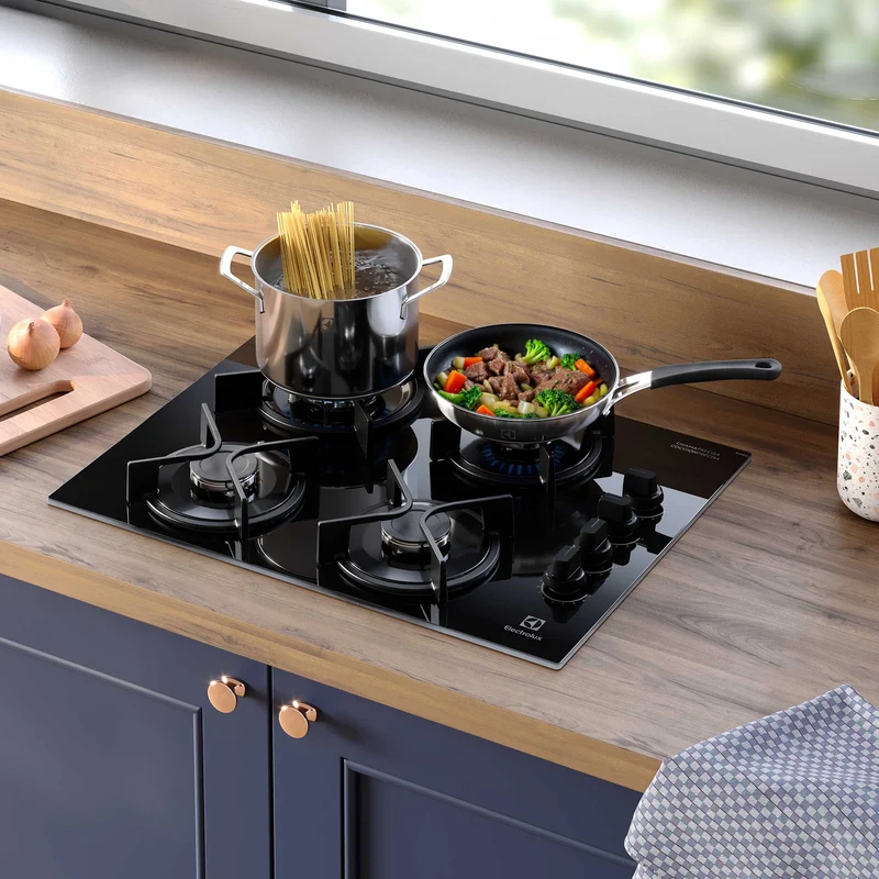 Encimera a Gas 4 Platos Experience Triple Llama KE4GC Electrolux