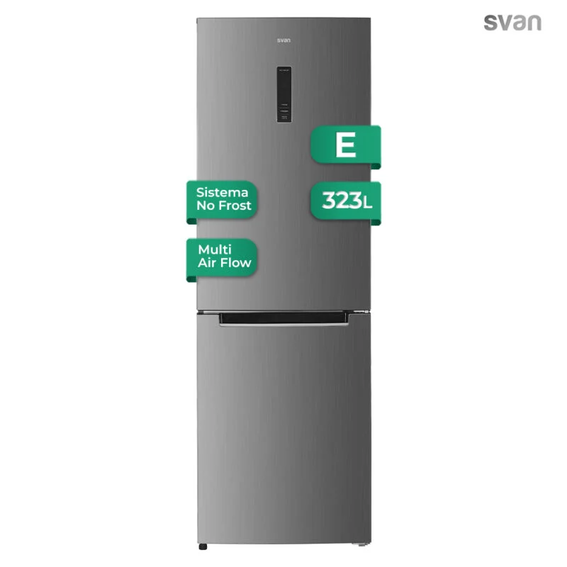 Svan SC185603 – Frigorífico Combi Inox 186x59 cm Clase E