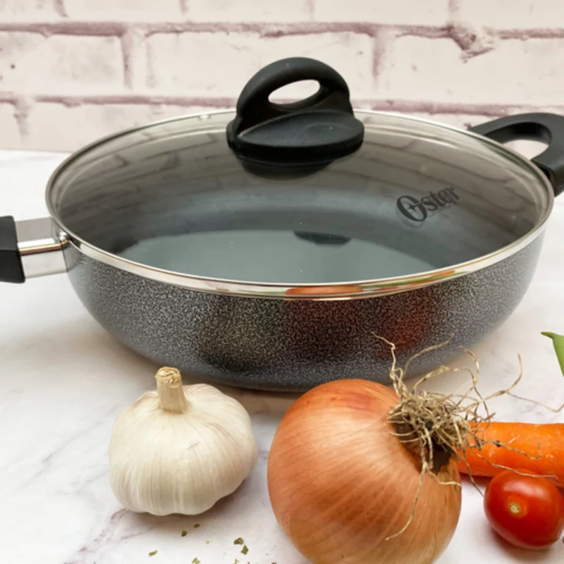 Sartén Wok Aluminio Tapa y Manilla Clairborne 26 cm Oster