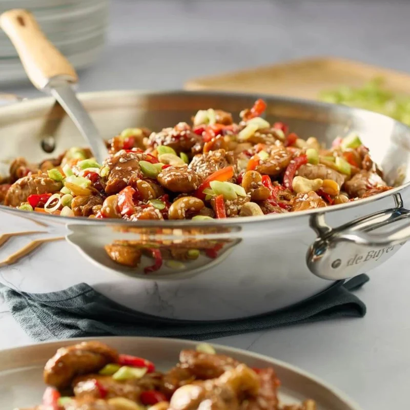 Wok con asas de acero inoxidable Affinity De Buyer