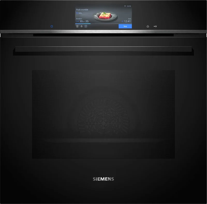 Siemens HB778G9B1 iQ700 Horno pirolítico 60 cm AirFry Cristal negro Clase A+