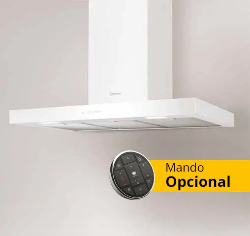 Campana Decorativa T-Invertida 60cm Blanco Whirlpool FUSION60WH