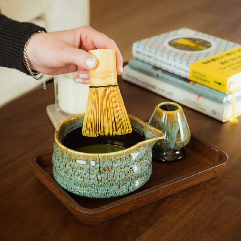 Batidor de bambú tradicional para té matcha Bredemeijer