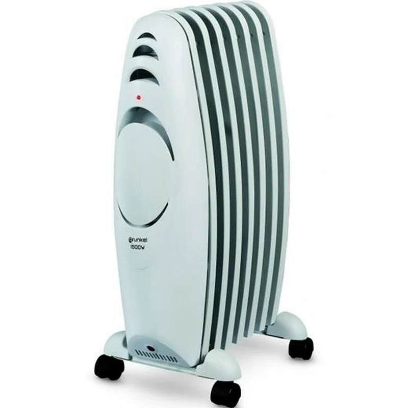 Radiador de aceite (7 cámaras) Grunkel RAC-7 Efiheat Blanco Gris 1500 W