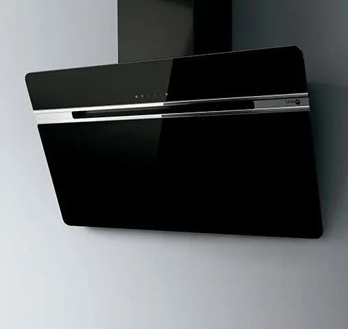 Campana vertical 90cm Negro Whirlpool THUNDERBLA90LX