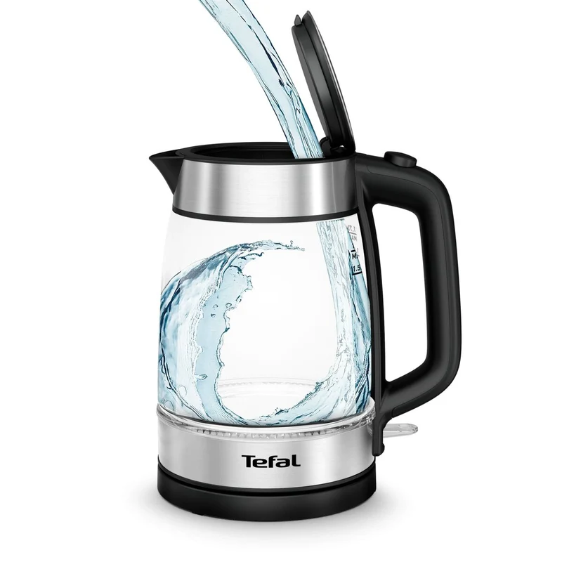 Hervidor de agua y tetera eléctrica Tefal KI7008 Silver Crystal 2200 W 1,7 L