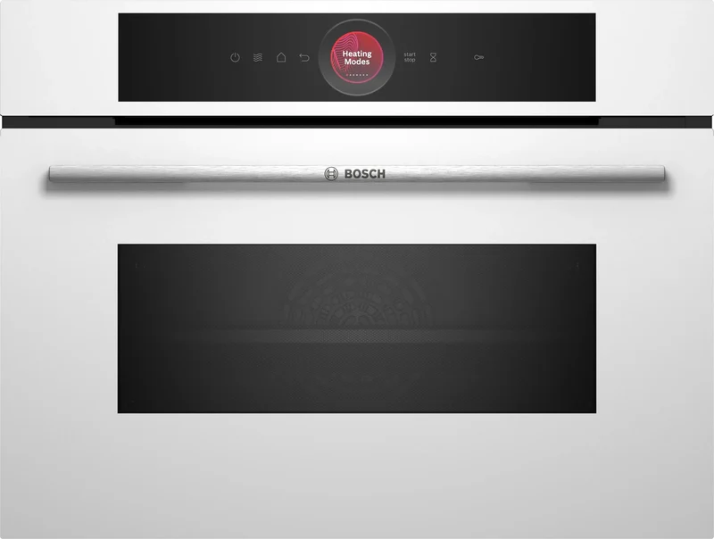 Horno con Microondas Bosch CMG7241W1 Serie 8 Comptacto 60 x 45 cm Cristal Blanco
