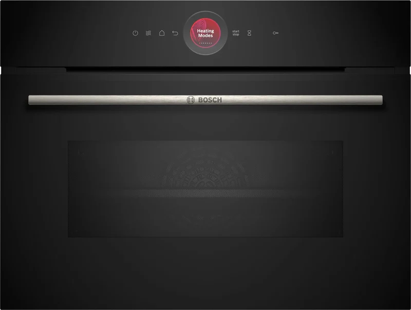 Horno con Microondas Bosch CMG7241B1 Serie 8 Comptacto 60 x 45 cm Cristal Negro
