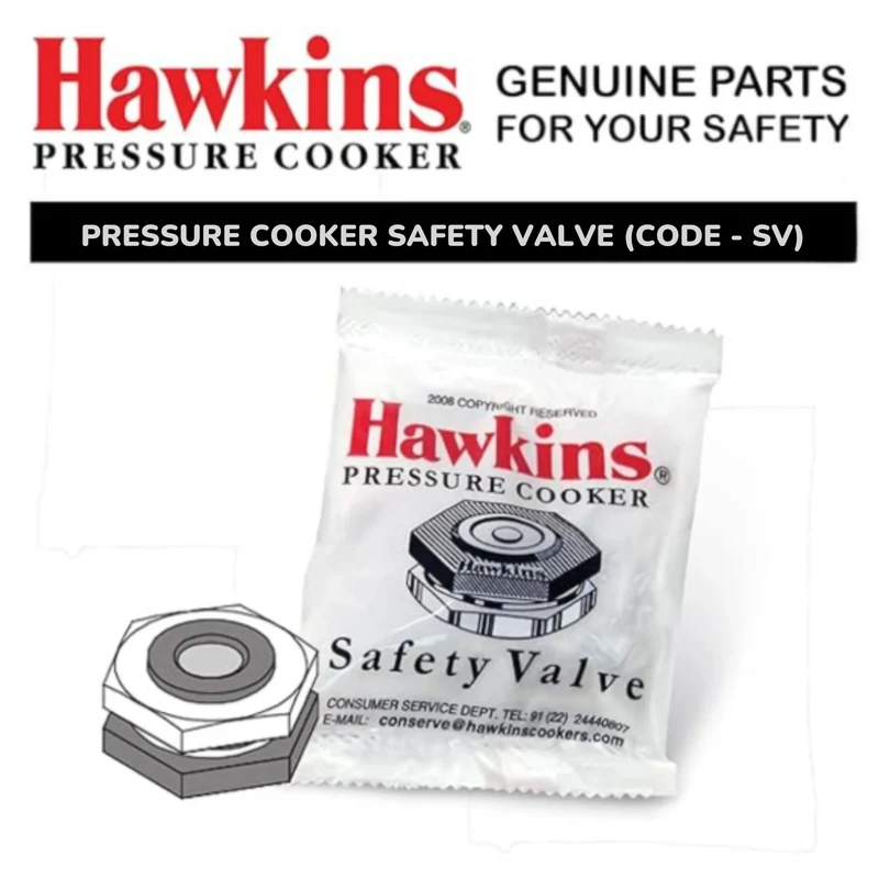Olla a presión con válvula de seguridad | Safety Valve Pressure Cooker (Code - SV) Hawkins
